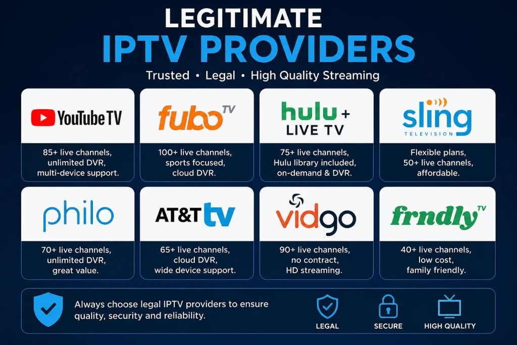 Legitimate IPTV Providers